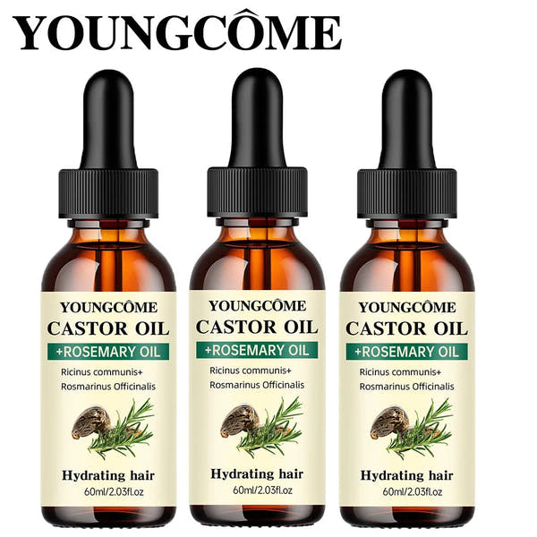 Castor Oil + Rosemary | Nourishing Hair Revival Blend™