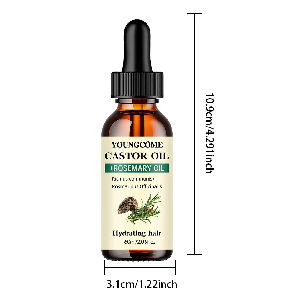 Castor Oil + Rosemary | Nourishing Hair Revival Blend™